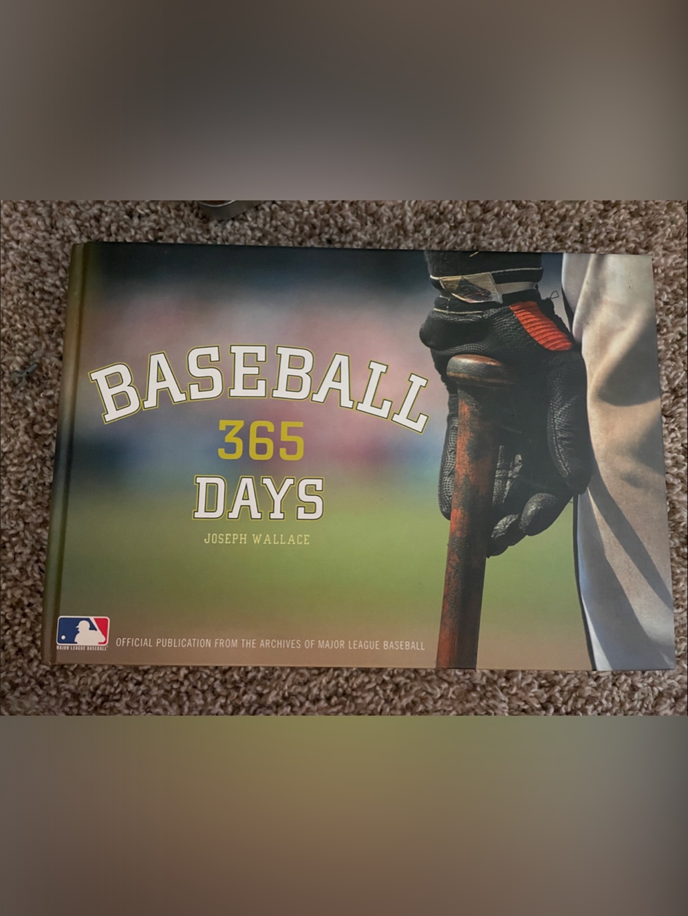 MLB Hardcover Book in Green and Blue Gradient with Yellow Accents